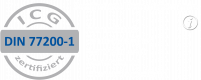 Zertifiziert für folgende Dienstleistungen: Alarmdienst, Empfangsdienst, Kontrolldienst, Revierdienst und Interventionsdienst